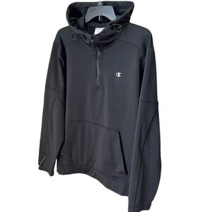 Champion elite hooded track jacket black size XL